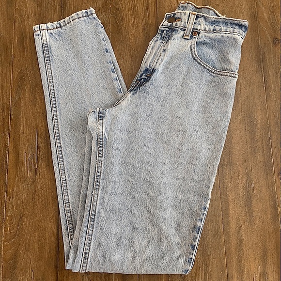 VINTAGE Levi's 550 Jeans Women’s 24 x 32 Long High Rise Y2K Tapered Mom Jean 90s - Picture 3 of 15